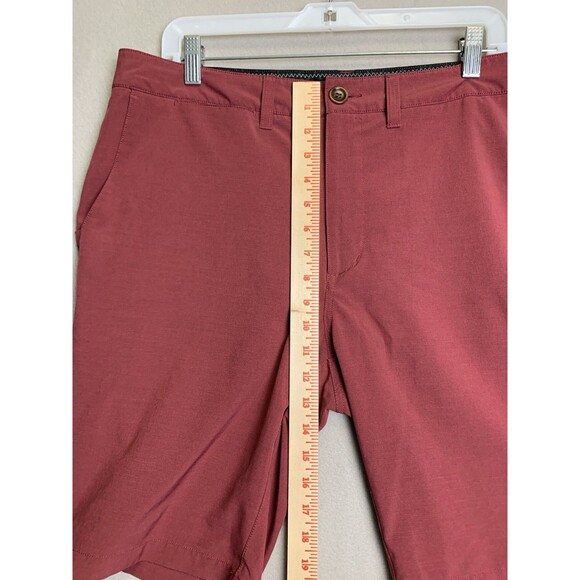 7 Diamonds Shorts Men’s 36 Maroon Momentum Performance Stretch Lightweight - Picture 9 of 10